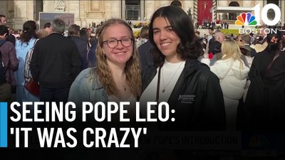 2 Mass. students witness Pope Leo XIV's introduction