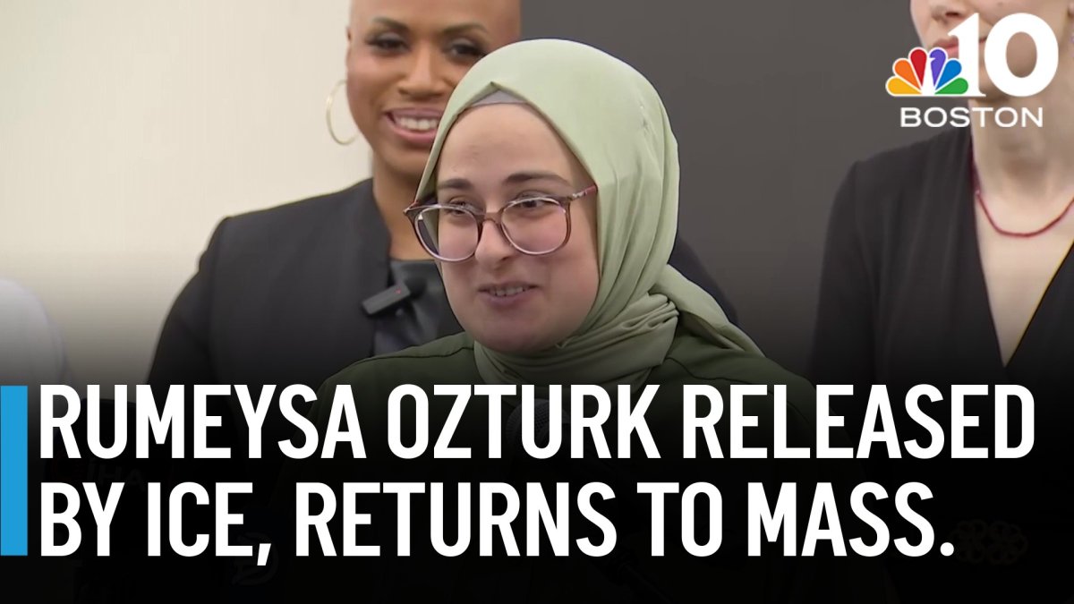 Tufts student Rumeysa Ozturk, detained by ICE, has been released and is ...