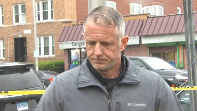 Police give briefing on shooting and stabbing during funeral in Hartford church