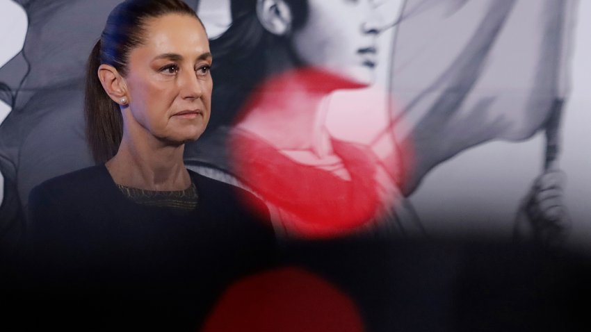 File. Claudia Sheinbaum, President of Mexico, speaks during a press conference at the National Palace in Mexico City, Mexico, on March 18, 2025, prior to the approval by the Mexico City Congress of the ruling banning violent bullfights, following the initiative submitted by the head of government, Clara Brugada.