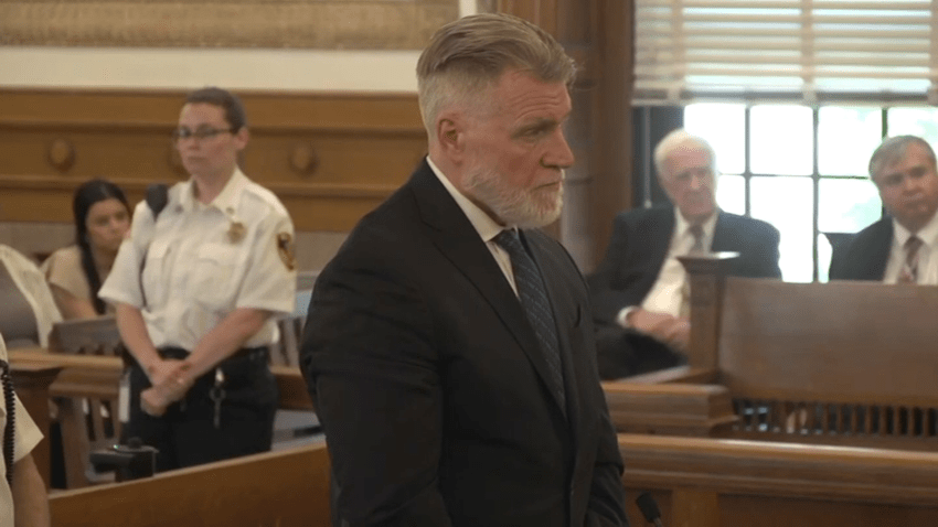 Ingolf Tuerk appears at his at sentencing for the death of his wife, Katie McLean, in 2020.