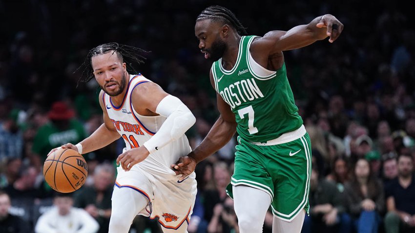 Knicks guard Jalen Brunson and Celtics wing Jaylen Brown