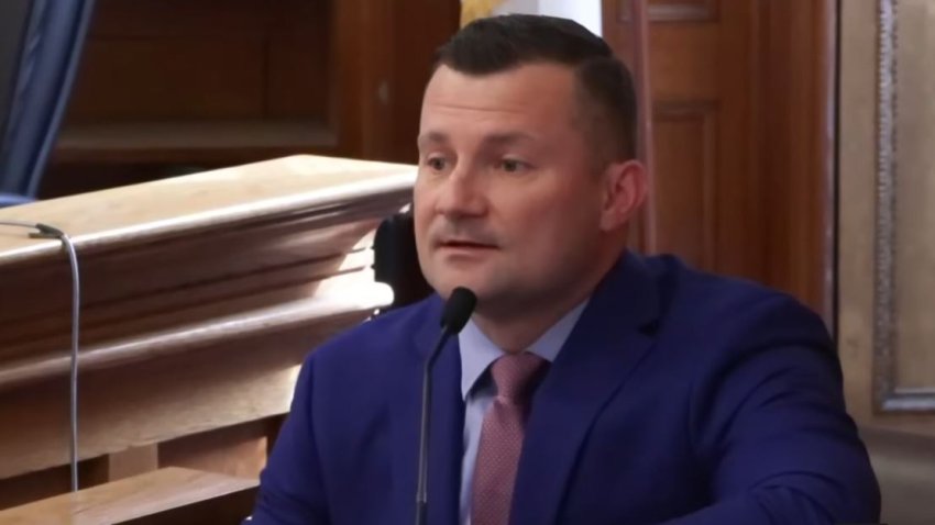 Massachusetts STate Police Yuri Bukhenik takes the stand in the Karen Read trial on May 8, 2025.