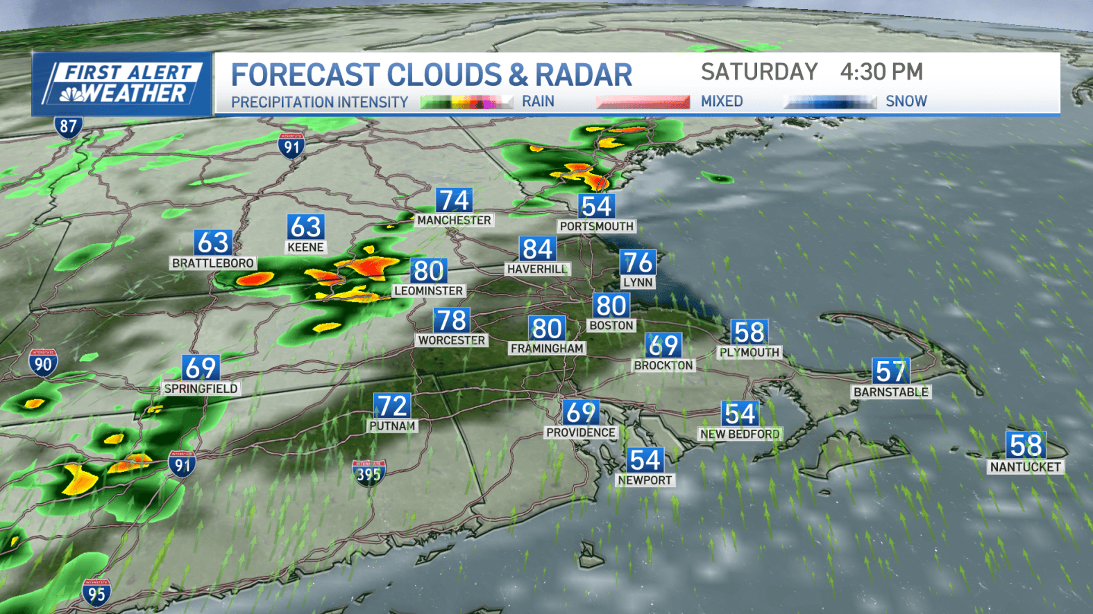 Ma Weather Severe storm watch, warnings in Boston, Mass. Saturday: Live radar ...