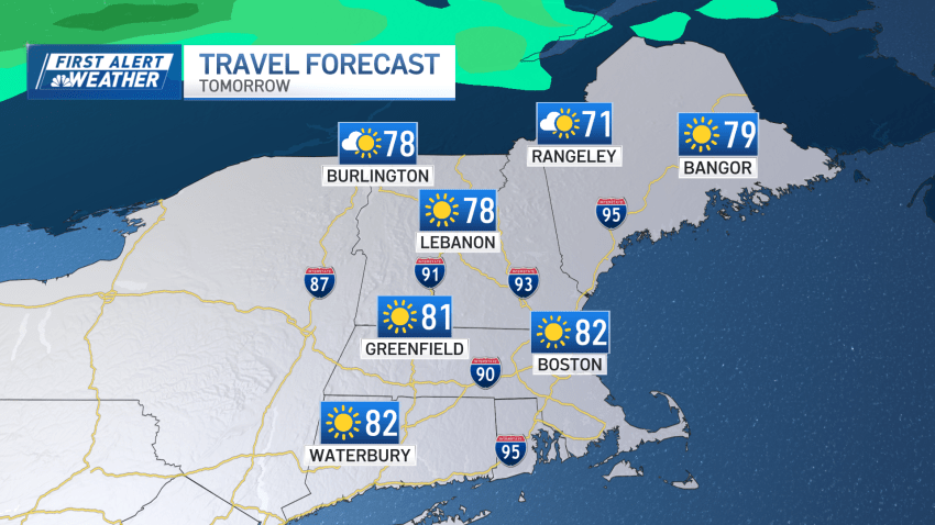 Clear skies are expected across New England on Wednesday, June 11, 2025.
