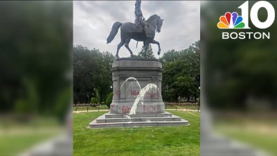 Boston's George Washington statue vandalized