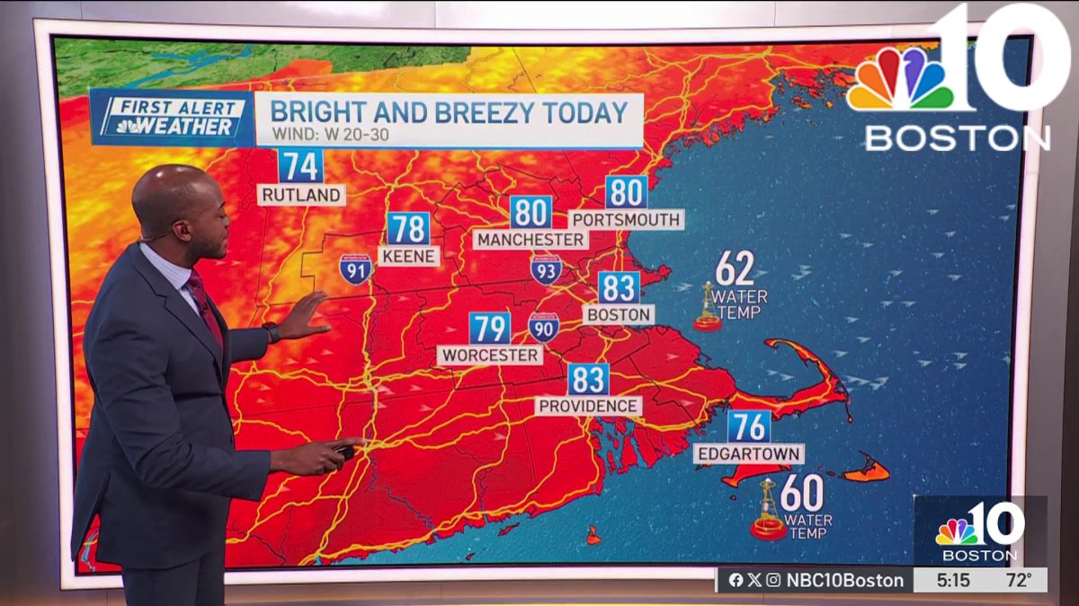Forecast: Bright and breezy on first day of summer – NBC Boston