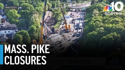 Lanes on Mass. Pike will be closed again this weekend