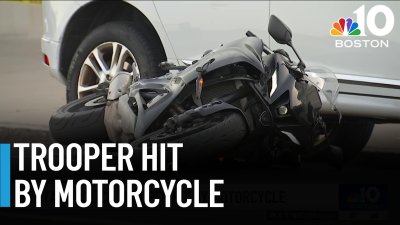 2 in custody after state trooper hit by motorcycle in Revere