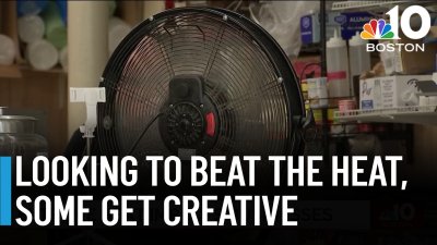 People find creative ways to beat the heat