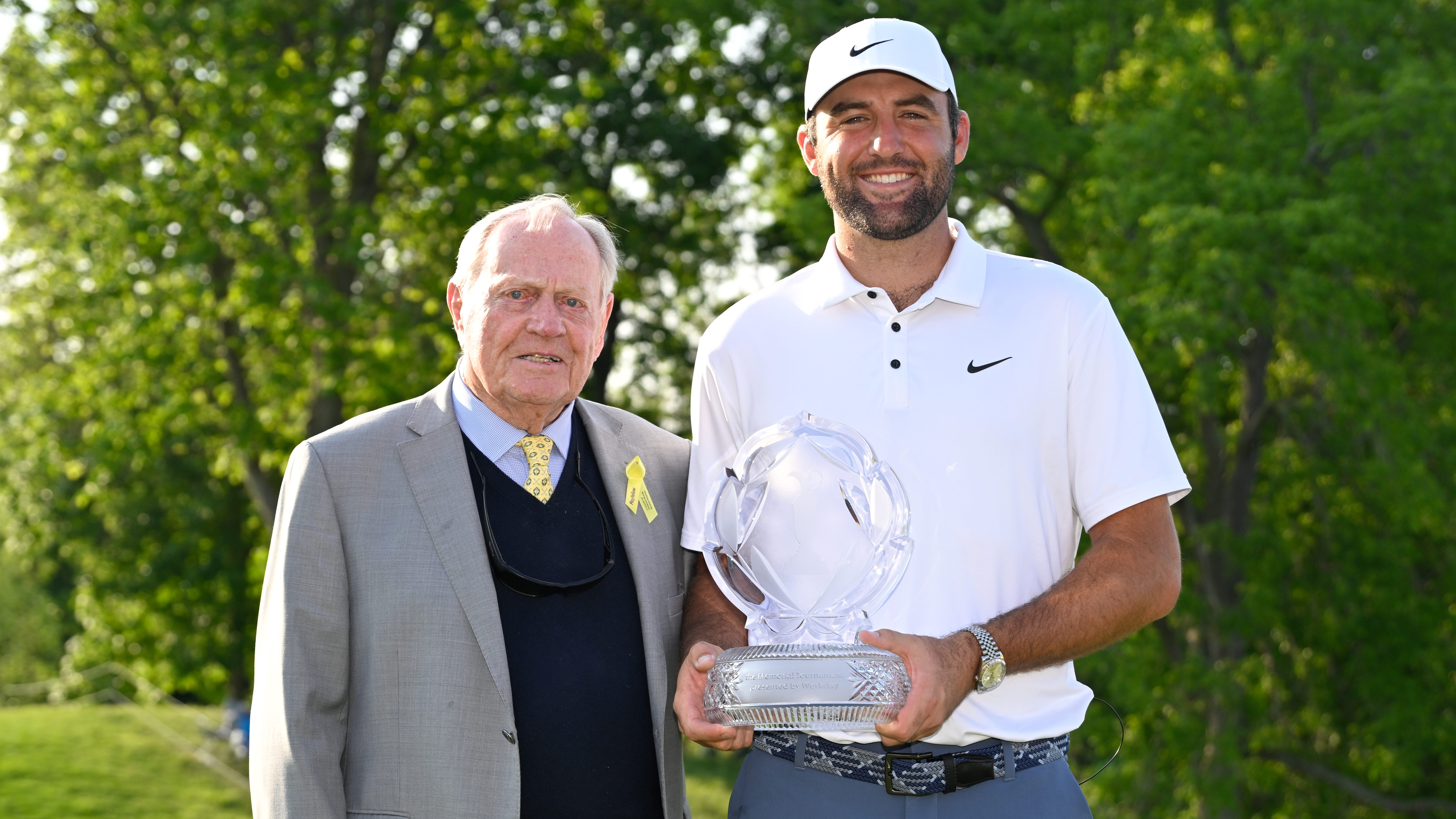Scottie Scheffler joins Tiger Woods as only repeat winners at Memorial Scottie Scheffler joins Tiger Woods as only repeat winners at Memorial