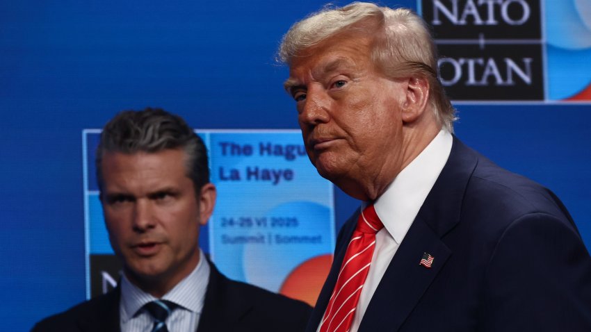Donald Trump and Pete Hegseth