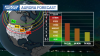 Breezy today with a chance to see the northern lights tonight