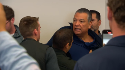 WATCH: Senator forcibly removed from Homeland Security briefing over protest response