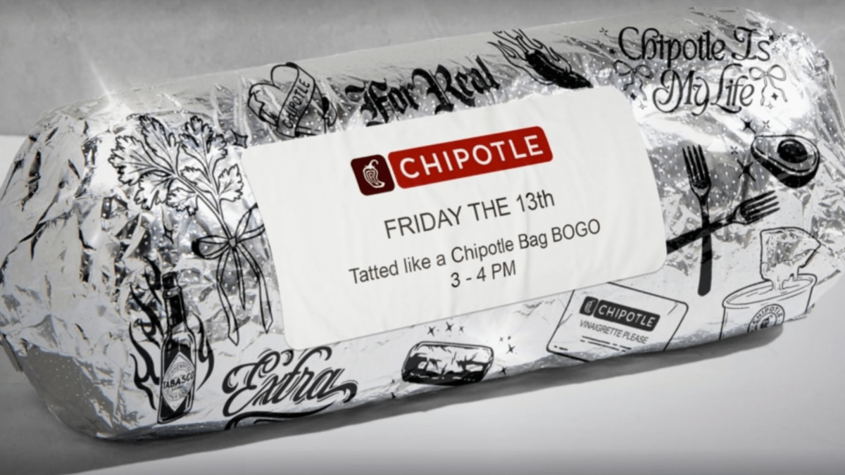 Chipotle has a Friday the 13th BOGO deal if you’re tatted – NBC Connecticut