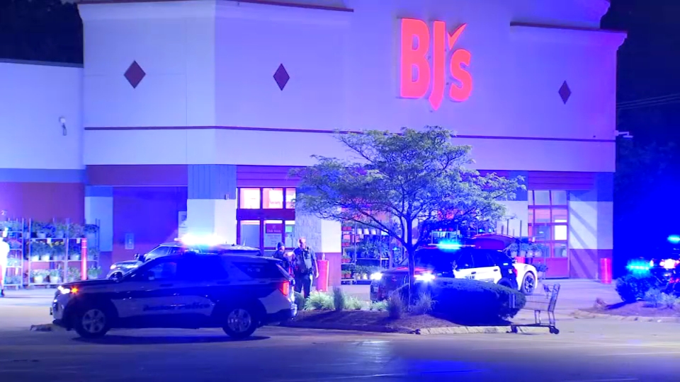 Large police presence at BJ's parking lot in Dedham