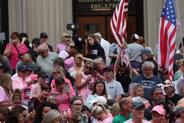 Scenes from outside court on Karen Read verdict day