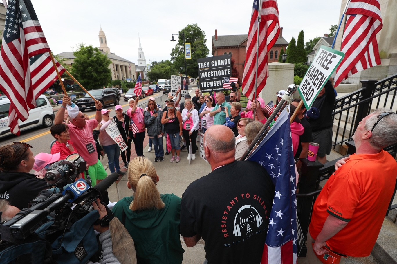 Photos: Scenes from outside the courtroom at the Karen Read trial