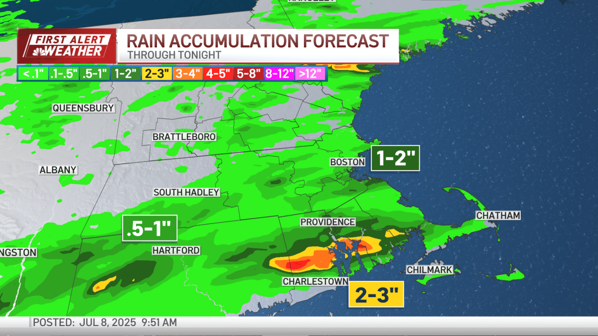 Severe thunderstorms that brought flood risk flash in New England