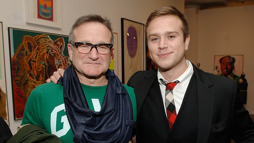 Robin Williams and Zak Williams