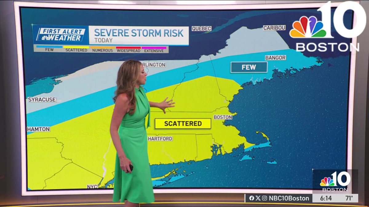 Forecast: Chance of severe storms today – NBC Boston