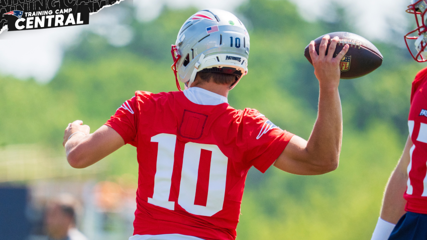 Patriots quarterback Drake Maye
