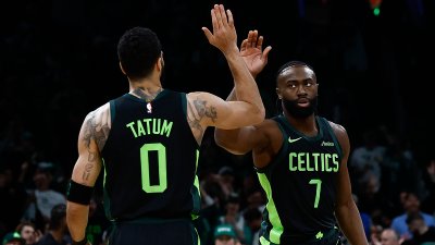 Jayson Tatum and Jaylen Brown