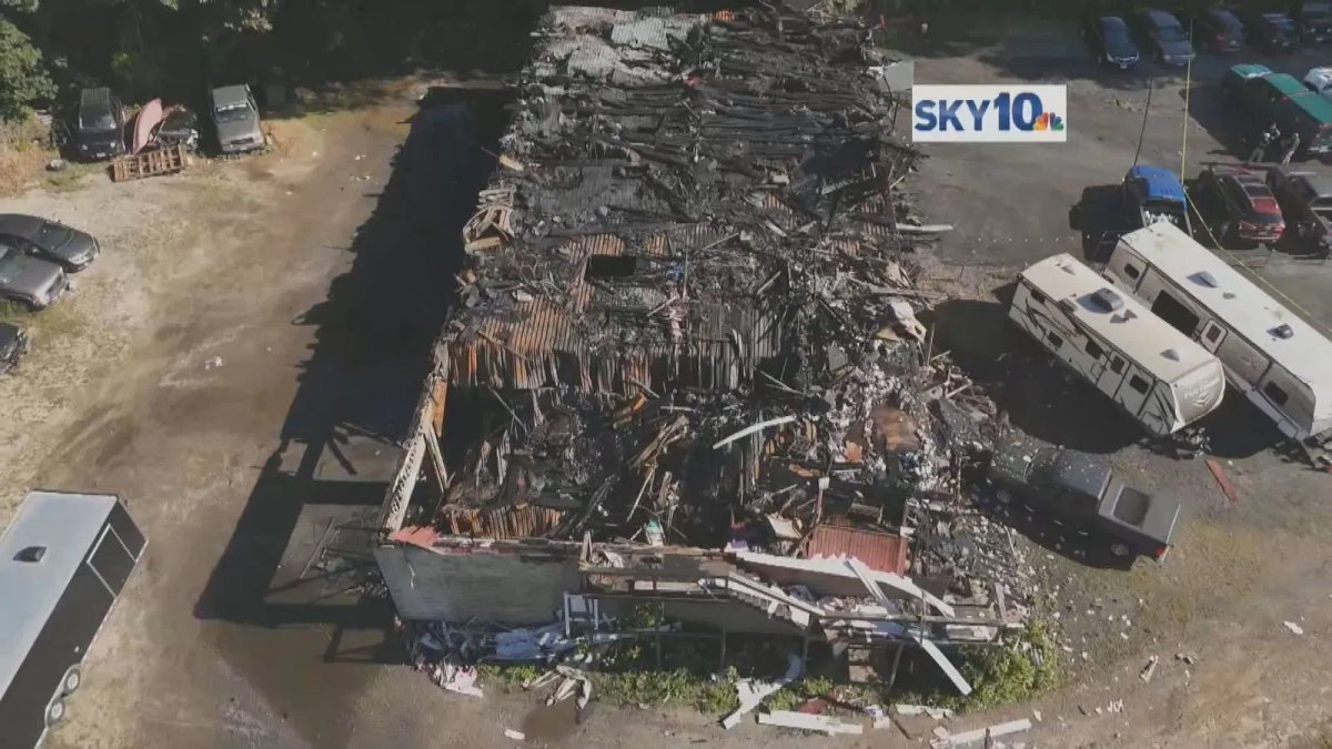 Man critically injured in Rhode Island auto shop fire