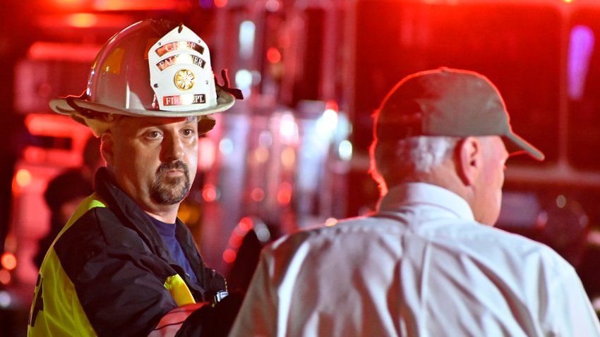 Jul 13, 2025; Fall River, MA, USA; Fire crews were on scene at a fire at Gabriel House assisted living center at 261 Oliver Street; Mandatory credit: Colin Furze-USA TODAY NETWORK via Imagn Images