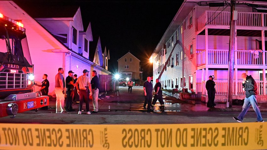Jul 13, 2025; Fall River, MA, USA; Fire crews were on scene at a fire at Gabriel House assisted living center at 261 Oliver Street; Mandatory credit: Colin Furze-USA TODAY NETWORK via Imagn Images
