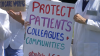 Health care workers rally to support immigrant coworkers amid ICE threat