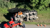 Dump truck rolls over during crash on I-495 in Chelmsford