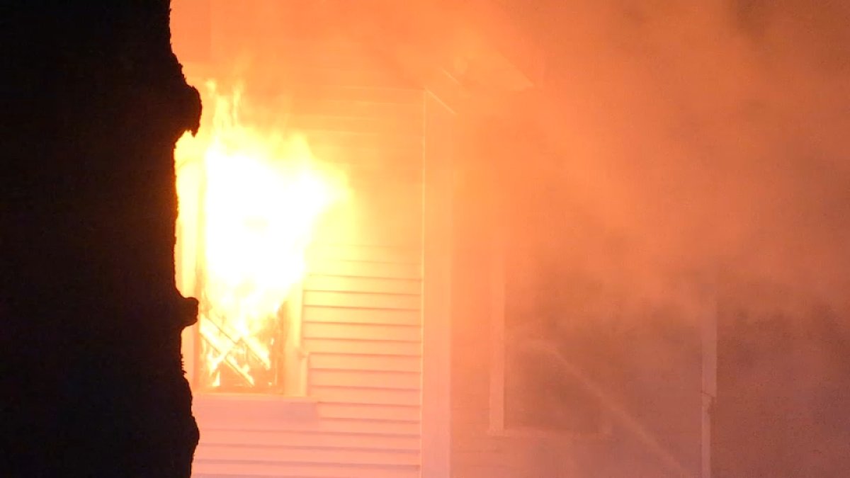 Firefighters battling blaze at Reading home under construction