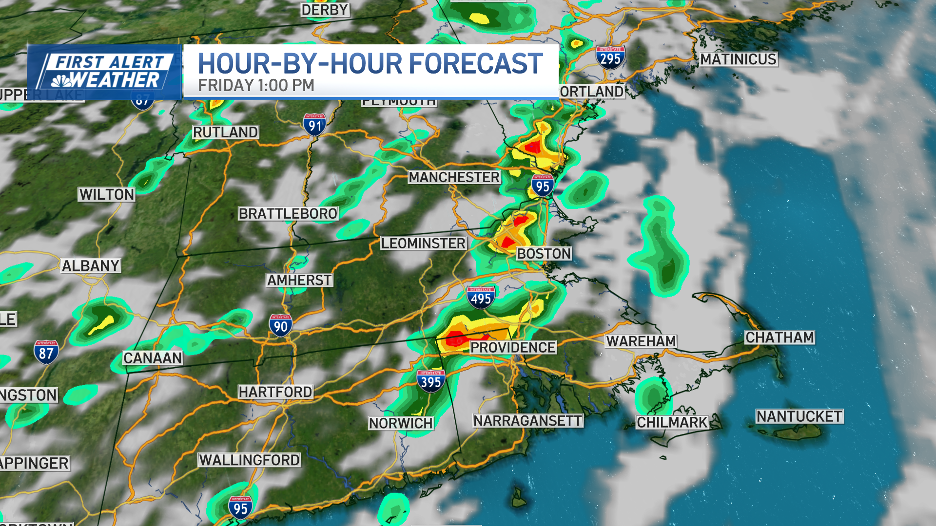 Severe storms, radar; Labor Day weather forecast in MA, NH – NBC Boston
