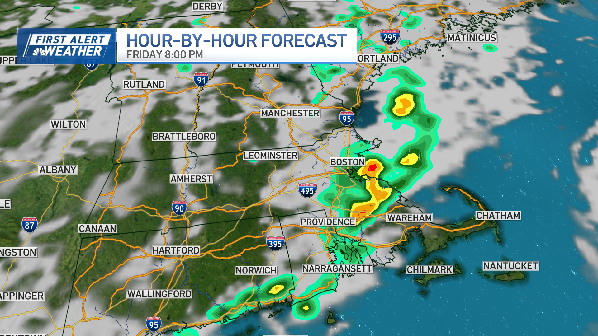 Severe storms, radar; Labor Day weather forecast in MA, NH – NBC Boston