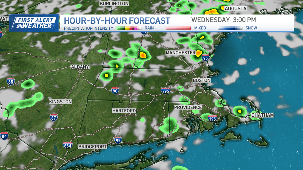 Weather today: Widely scattered showers – NBC Boston
