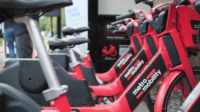 Metro Mobility and MassCEC open first solar-powered e-bike charging station in the state