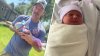 She went into labor on the lawn. Firefighter next door helped deliver the baby