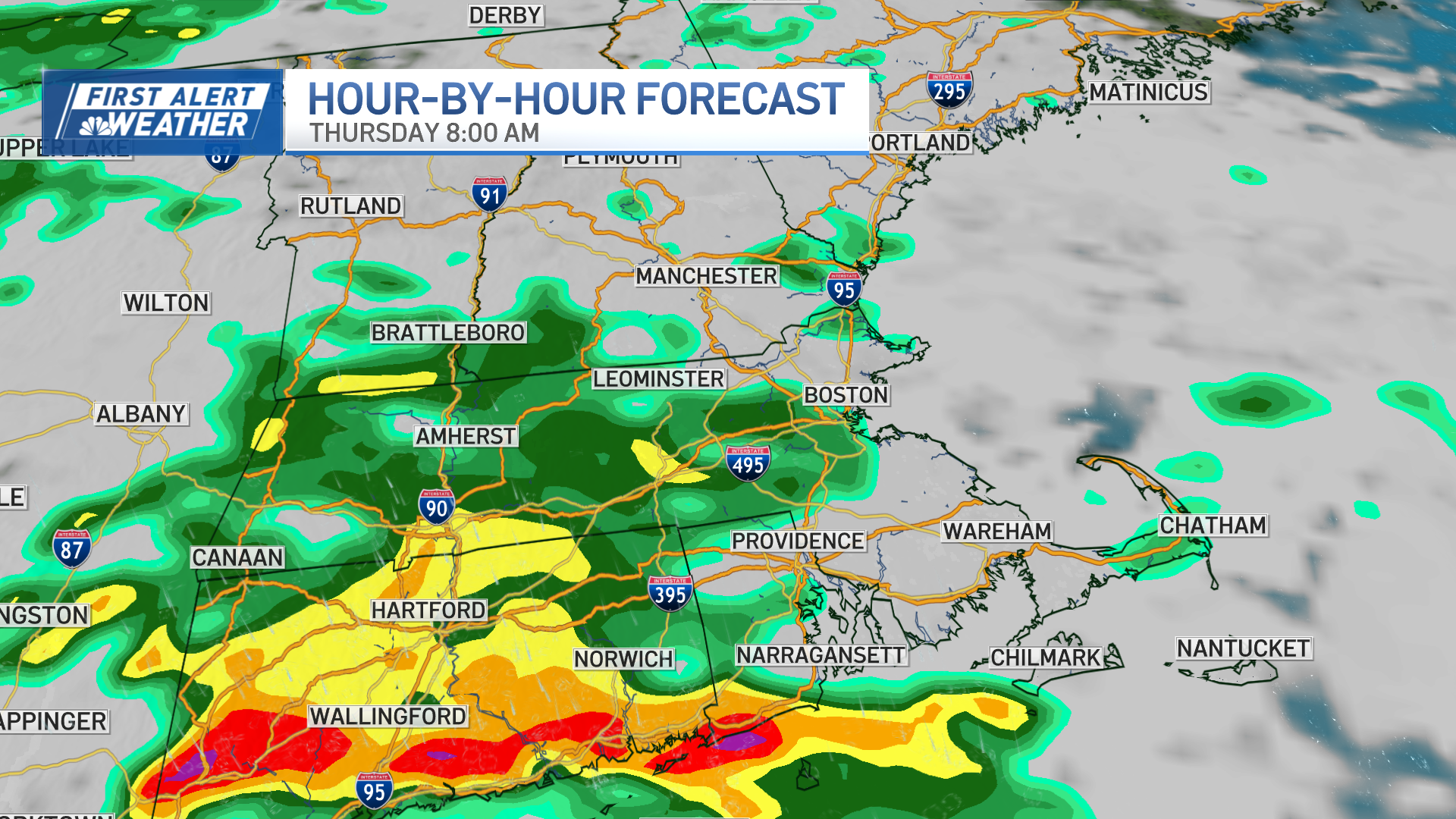 Severe thunderstorms, rain Thursday: Live Boston weather radar – NBC Boston