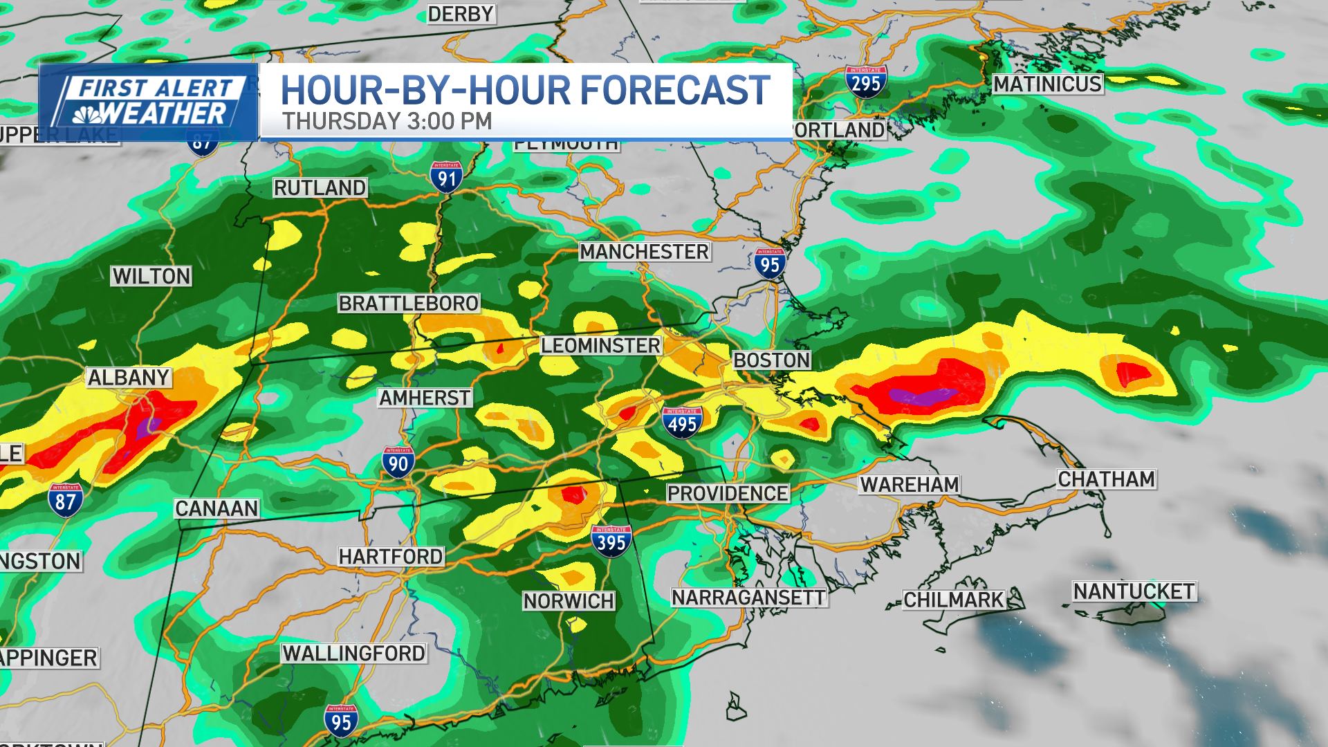 Severe thunderstorms, rain Thursday: Live Boston weather radar – NBC Boston