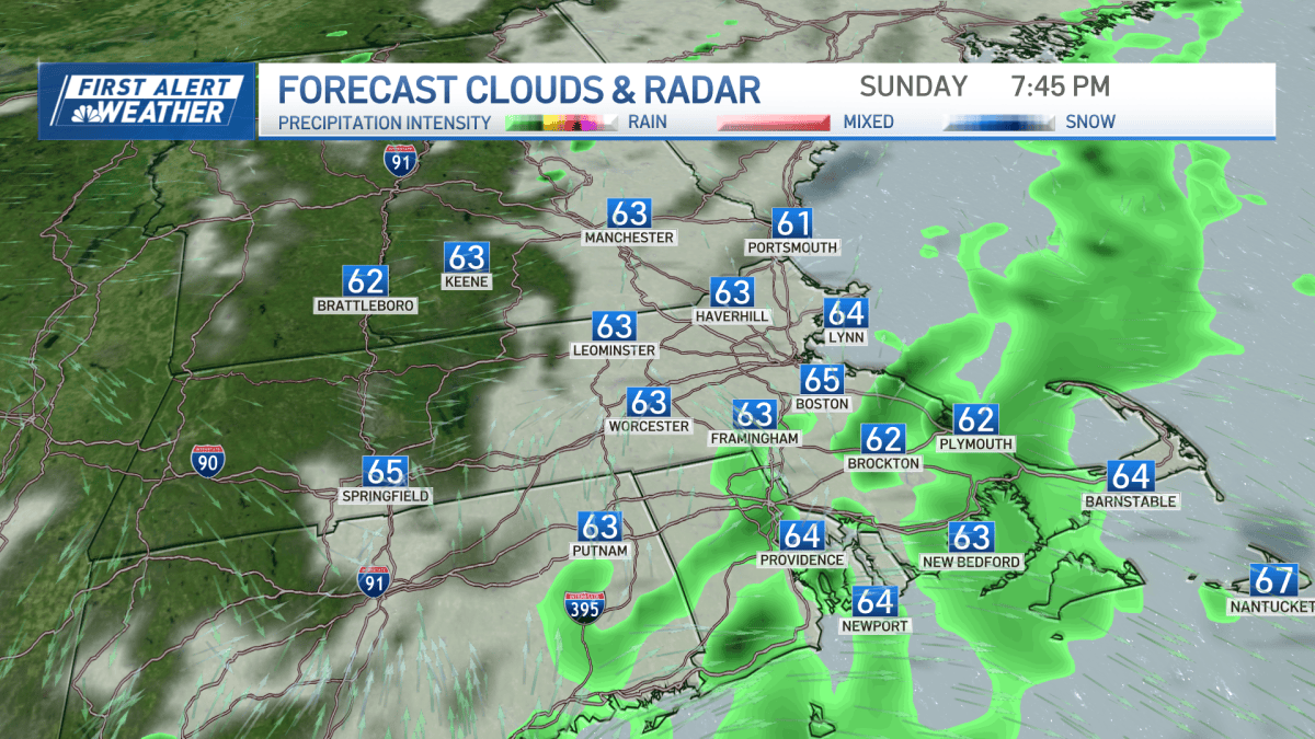 Boston weather today, showers slowly taper off – NBC Boston