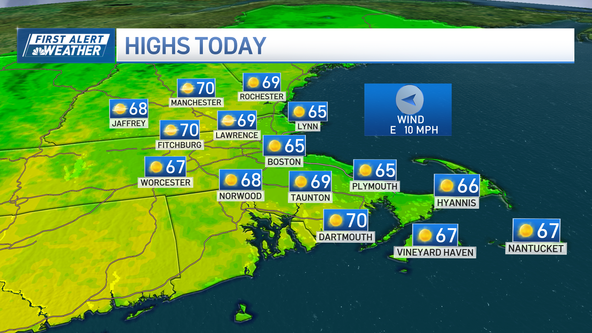 Boston weekend forecast: Beautiful days, cool nights and mornings – NBC ...
