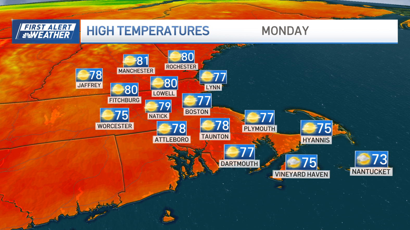 Ma Weather Boston MA weather today: Last day of warm temps – NBC Boston