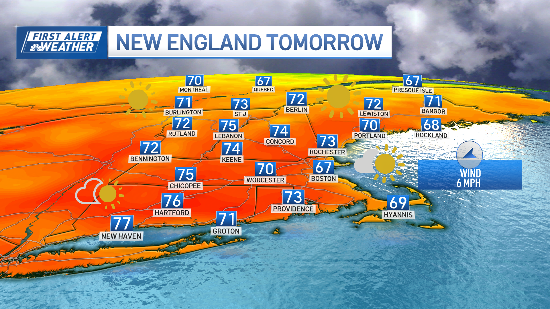 Boston’s weekend forecast calls for chance of rain – NBC Boston