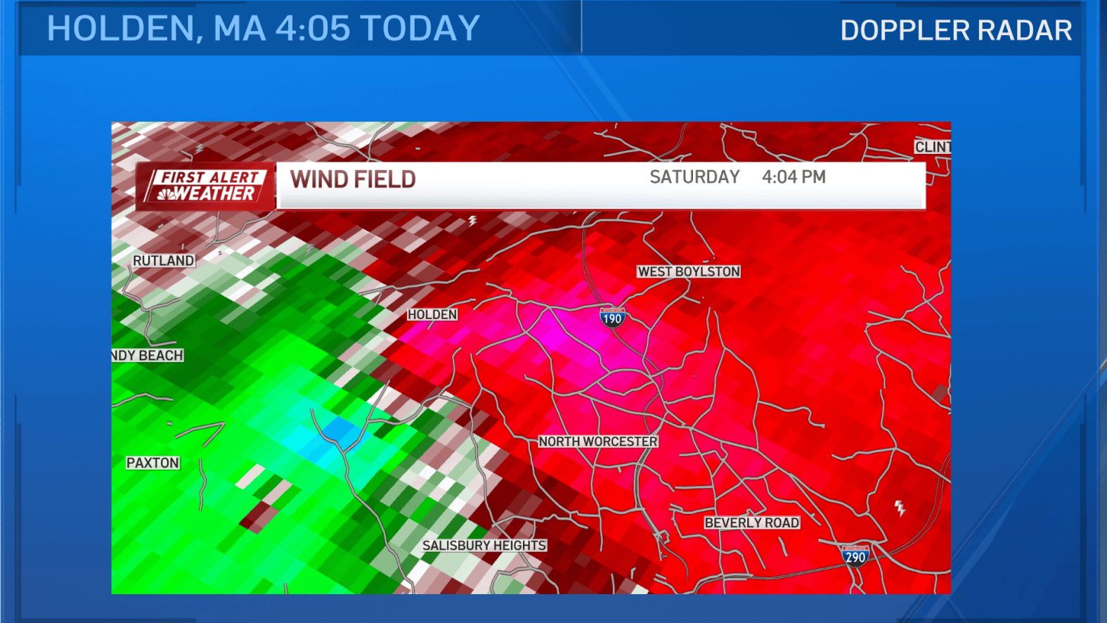 Boston Rador Weather radar: Rain Sunday after tornado in Mass. Saturday – NBC Boston