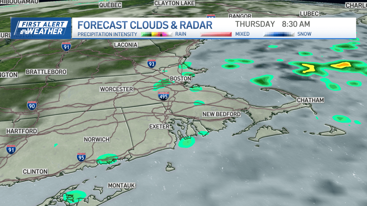 Boston weather today: Rain to start, near 80 degrees later – NBC Boston