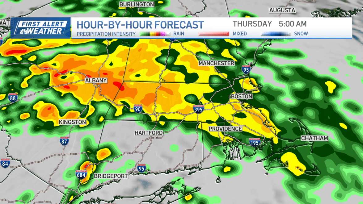 Weather today Boston rain: Timing, live radar – NBC Boston