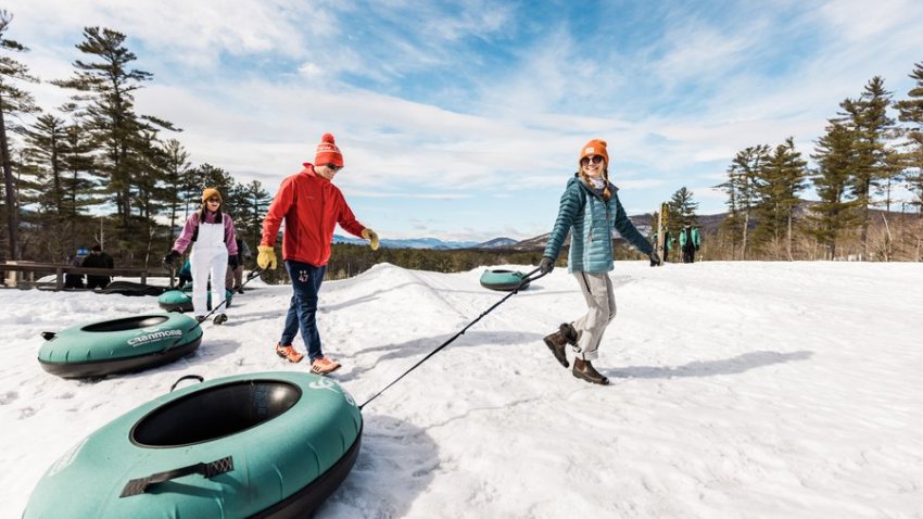 Cranmore Mountain Resort will host glow-in-the-dark nighttime tubing for the first time this year.