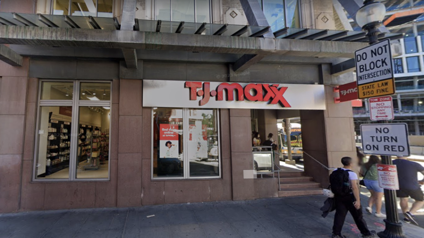 The TJ Maxx store at 360 Newbury St. in Boston.