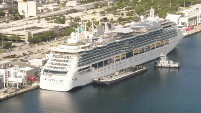 Royal Caribbean Serenade of the Seas at PortMiami on Oct. 2, 2025.